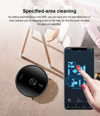 Liectroux / LILIN X6 Robot Vacuum Cleaner,Laser System,Wet Dry Mopping,6500Pa, Multi-Floor Map,Zone Cleaning,APP Restricted Area