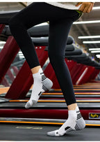 3 Pairs Marathon Socks Men Women Professional Sport Ankle Running Socks Thickened Cushioned Tube Low Cut Fitness Short Sock Mesh