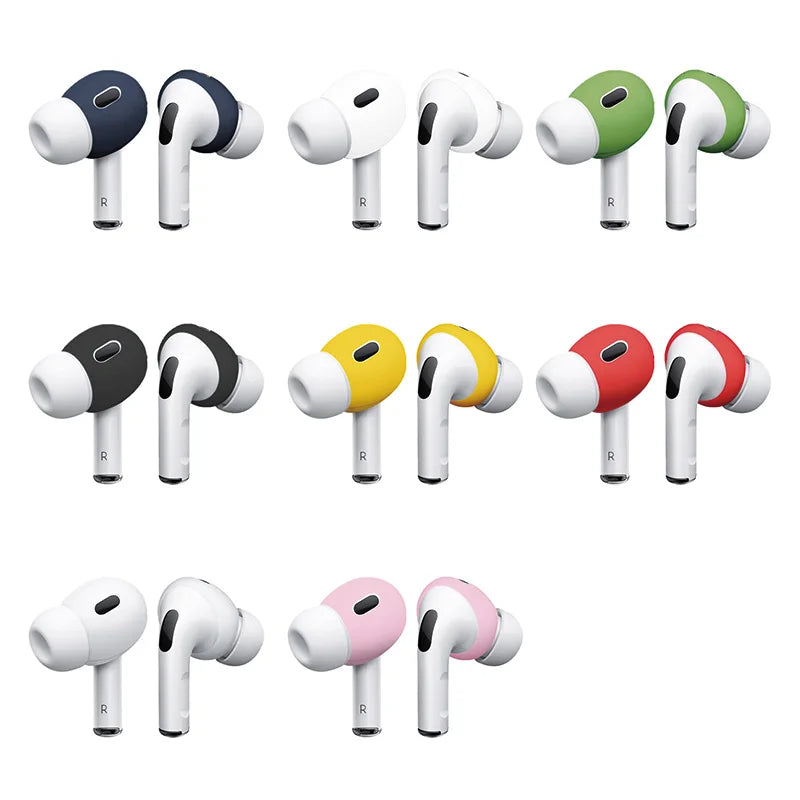 For AirPods Pro 2 Silicone Protective Case Skin Covers Earpads For Apple AirPod 2 Generation Ear Tips Earbuds Covers Accessories