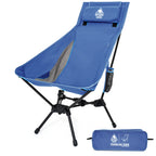 OneTigris Portable Tigerblade Camping Chairs Outdoor Folding Fishing Chair For Trekking BBQ Parties Gardening Beach Indoor Use