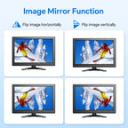 Eyoyo EM101AD 10-inch Security Monitor 1366x768 HD Resolution LCD Screen Desktop Monitor Supports Wall Mounted, HDMI VGA AV BNC USB Input, Built-in Speakers, Second Display for Computer PC CCTV Camera NVR