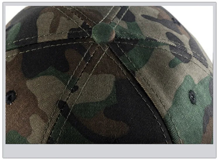 Men Baseball Caps Camouflage Breathable Cotton Hat Male Fashion Camo Sport-cap Adjustable Headwear Fishing Hiking Suncap Women