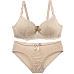DaiNaFang New Sexy Bras Set Push Up Underwear For Women Adjustable Breathable Design Sweat Absorbing Upper Tray BC Cup Lingerie
