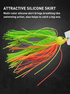 Spinner Bait 7g/9g/12g/14g/21g Fishing Lures Kit Set Pesca Chatter Weedless Metal Blade Rubber Jig Head Hook Wire Spinnerbait