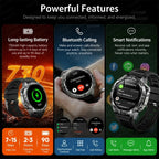 Smart Watch for Men GPS Offline Maps 2G ROM 10ATM Waterproof Heart Rate Diving Skiing Hiking Rugged Durable Smartwatch Men Women