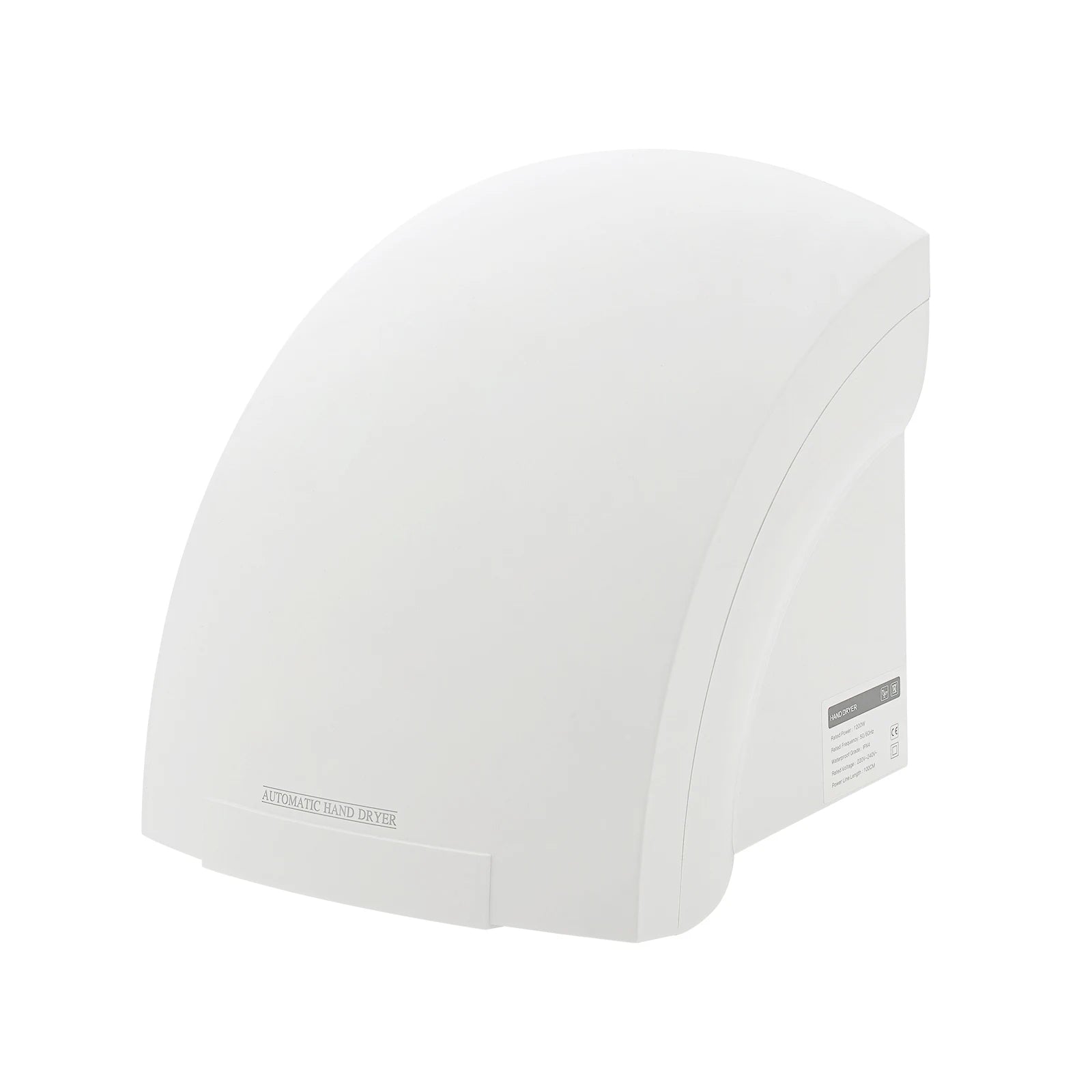 1200W Automatic Hand Dryer Wall Mounted Touchless Hand Dryer 40-65℃ Adjustable Bathroom Dryer for Home Restroom Office Hotel