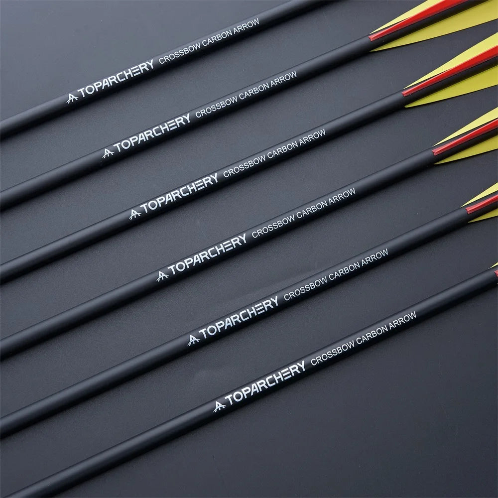 Carbon Crossbow Arrow with Replaced Arrowhead, Archery Bolts, Shooting Accessories, Hunting, ID8.8, OD7.6, 20"