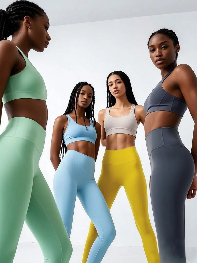 Summer Sale High-Waist Yoga Pants - 4-Way Stretch Quick-Dry Leggings for Running Cycling Gym Workout Secondary image