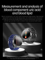 2026 New Nursing Grade ECG+PPG Smart Watch Health Analysis Blood pressure Lipids Uric acid Wireless HD Call Smartwatch Men Women