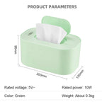 Baby Wipes Heater Wet Towel Dispenser Thermostat Warmer Tissue Paper Case Napkin Electric Heating Insulation Storage Box Holder