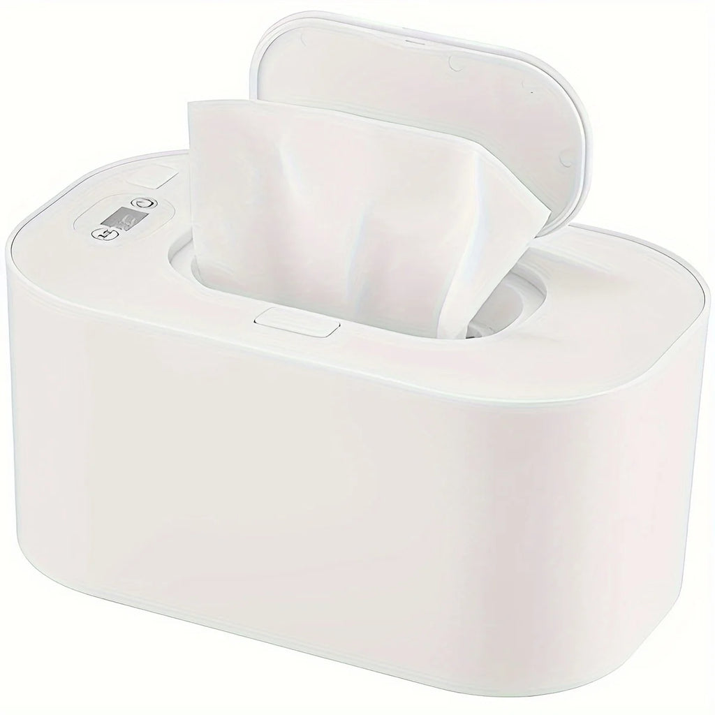 Baby Wipe Warmer with Digital Display Large Capacity Baby Wet Wipes Warmer Dispenser USB Powered, Adjustable Temperature Heating