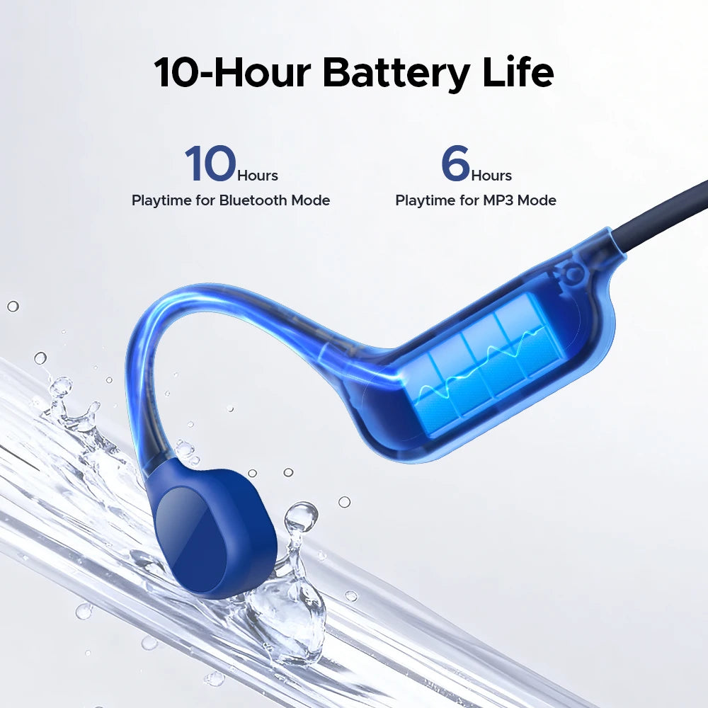 DOOGEE BoneBeat Swim Lite Bone Conduction Sports Headphones Bluetooth 5.4 Wireless Earphone Waterproof Headset For swimming