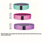 3pcs Fabric Resistance Bands for Working out Stretch Booty Legs Yoga Starter Pilates Flexbands Exercise Fitness Training