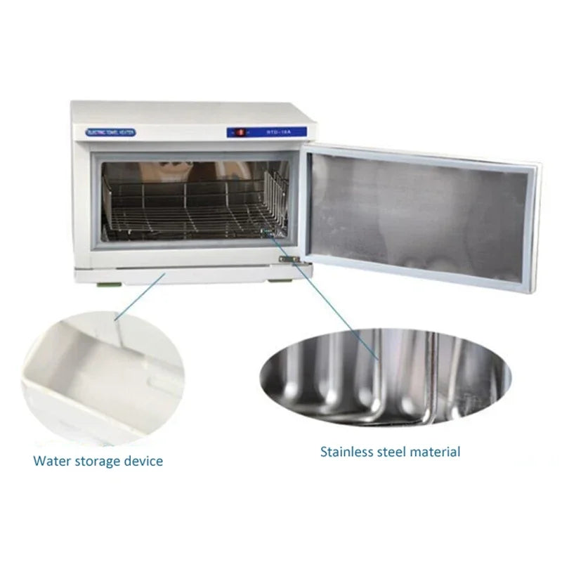 16L Towel Warmer Sterilization Cabinet With UV Disinfection for Facial Salon Spa Towel Hot Towel Heating Cabinet Box 110v/220v