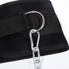 Thicken Weight Lifting Belt With Chain Dipping For Pull Up Carrying Fitness Back Muscle Strength Training