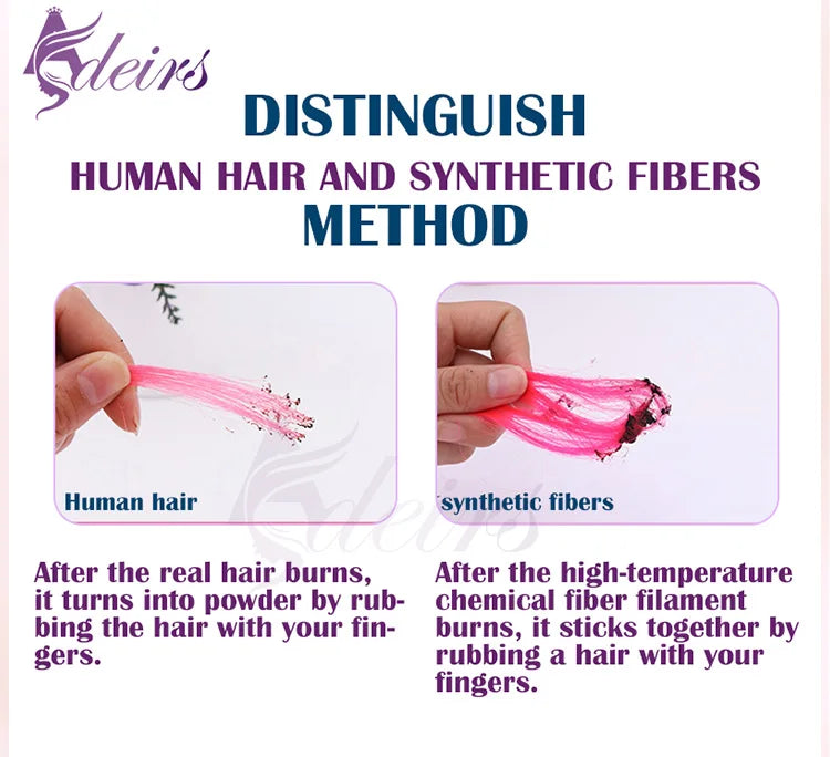 ADEIRS Color  8D Tip Hair Extensions 100% Real Human Hair Microbeads Extensions Color Purple Blue Pink Gray 18-20inch