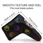 Golf Club Headcovers #1 #3 #5 Wood Head covers Skulls Design Driver Fairway Hybrid Woods Headcover Black PU Premium Leather Head