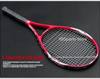 High Quality Carbon Aluminium Alloy Strung Tennis Racket For Adult Tenis Rackets 4-1/4 Inch Strings Bag Raquet Padel Men Women