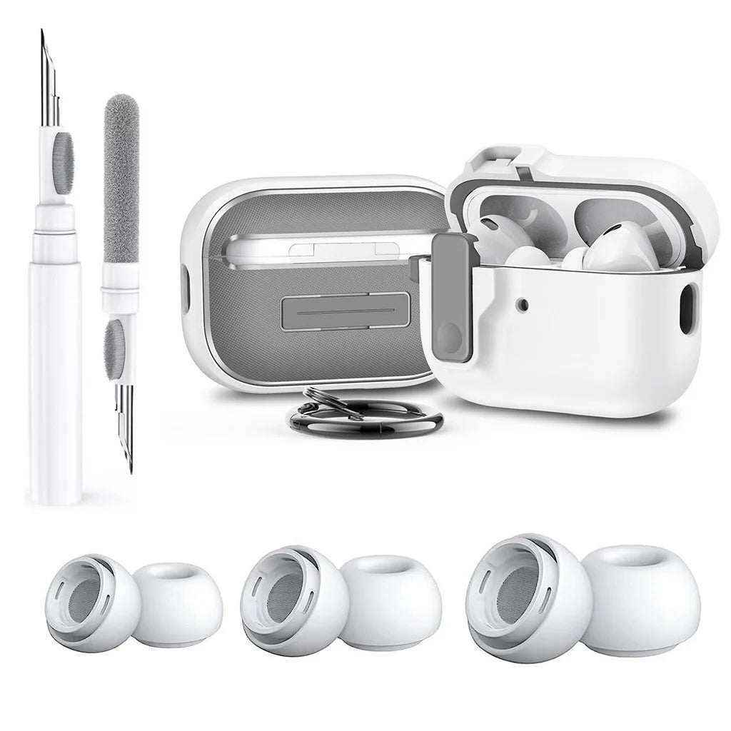 For AirPods Pro 2 Case Cover with Cleaner Kit,Shockproof Protective Case for Apple AirPod Pro 2nd 1st Generation Case