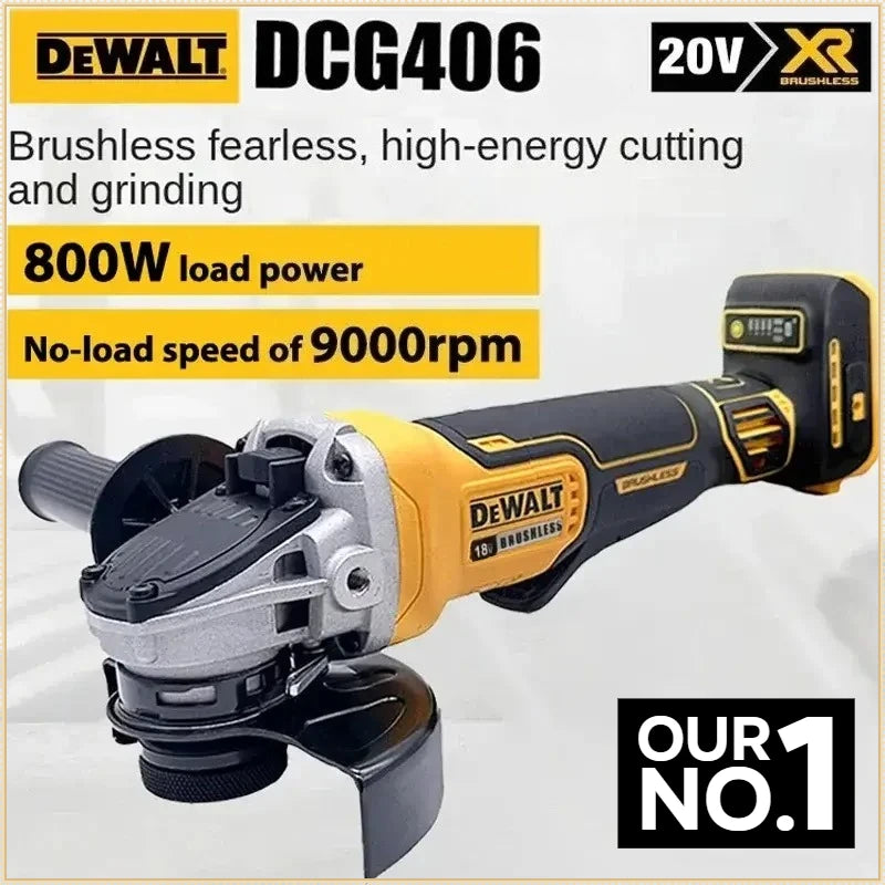 Dewalt DCG406 125MM Cordless Brushless Angle Grinder 9000RPM Cutting Machine Polishing Machine For Dewalt Battery Power Tool Main image