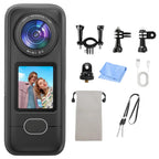4K Action Camera WiFi IPX6 Waterproof 3.5H Battery Fast Charge Ultra HD Photo 1.4" Touch Screen Vlog  Helmet Cam 12 Accessories.