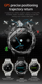 Smart Watch for Men GPS Offline Maps 2G ROM 10ATM Waterproof Heart Rate Diving Skiing Hiking Rugged Durable Smartwatch Men Women