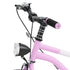 16 Inch Children's Bicycle Carbon Steel Mountain Bike with Auxiliary Wheels & LED Light for 5-8 Years Old,Height Adjustable,60Kg