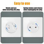 White Electrical Safety Socket Protective Covers Baby Care Clear Anti-electric Shock Infant Plug Power Outlet Guard Protection