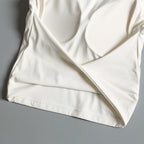 Sexy Backless Sports Vest for Women Fixed Chest Pad Tight Quick-Drying Slim Yoga Top Breathable Fitness Shirt