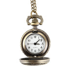 New Fashion Vintage Pocket Watch Alloy Roman Number Dual Time Display Clock Necklace Chain Watches Birthday Gifts