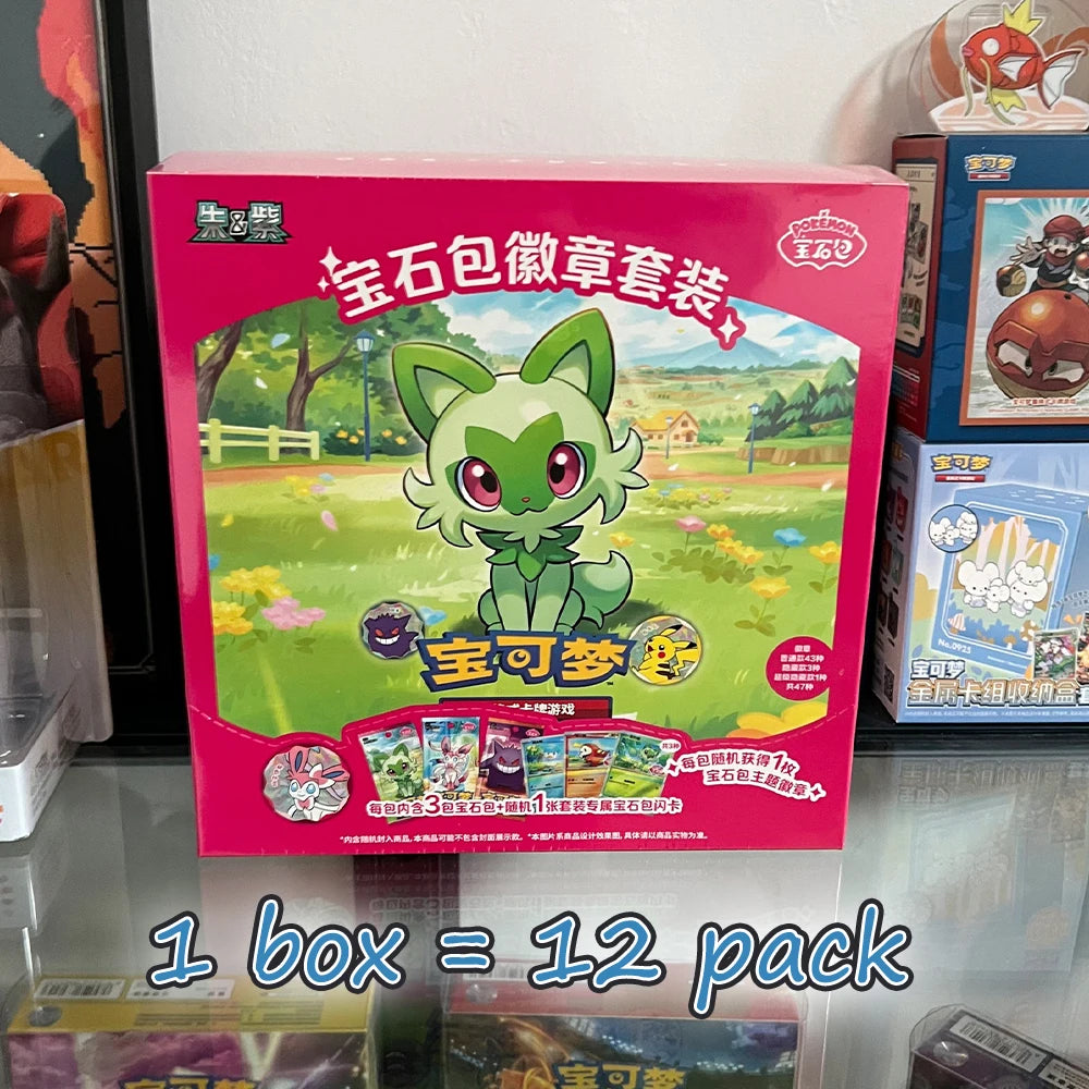 100% Genuine Pokemon TCG Gem Pack Vol.4 Cards Gem Pack 4 Simplified Chinese Scarlet Violet Gem Bag Booster Pack Gem Pack Vol 4