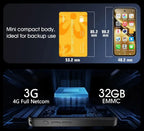 UNIWA Q333 4G 3.58 Inch Mini HD Smartphone 3GB RAM 64GB ROM 2000mAh Mobile Phones BT 5.0 Google Play Store Face ID Small Phone