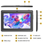 BDF-Q8 New 7 Inch Tablets Android 13, 4GB RAM 64GB ROM, 1TB Expand, WiFi, 4000mAh Battery,Dual Camera, Google Learning Tablet PC