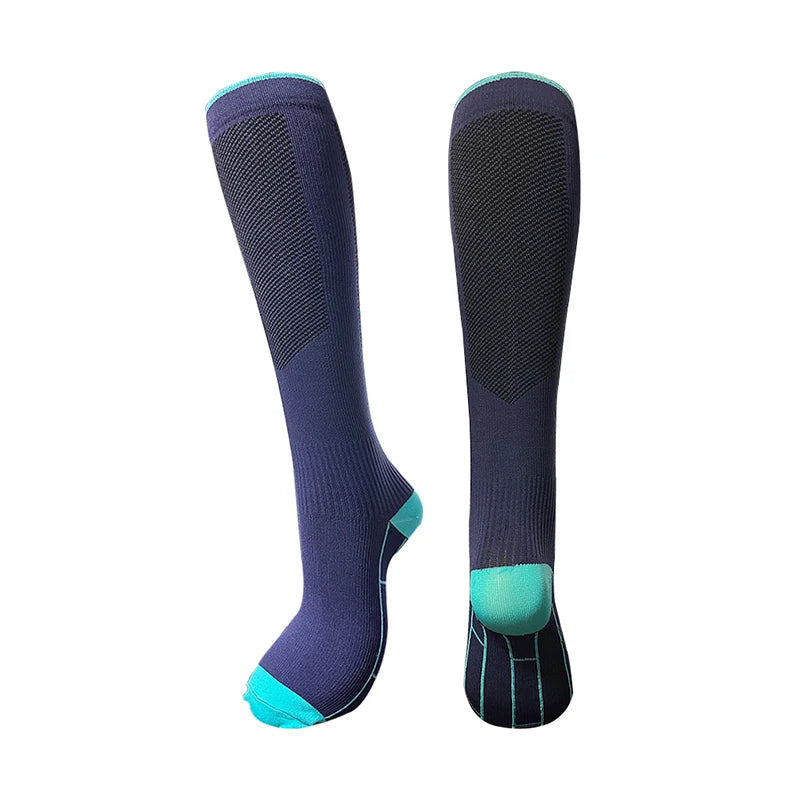 1/4 Pair Compression Socks Men Women 20-30mmhg - Circulation Support Socks Suitable Care Travel - Soft Breathable Sports Socks