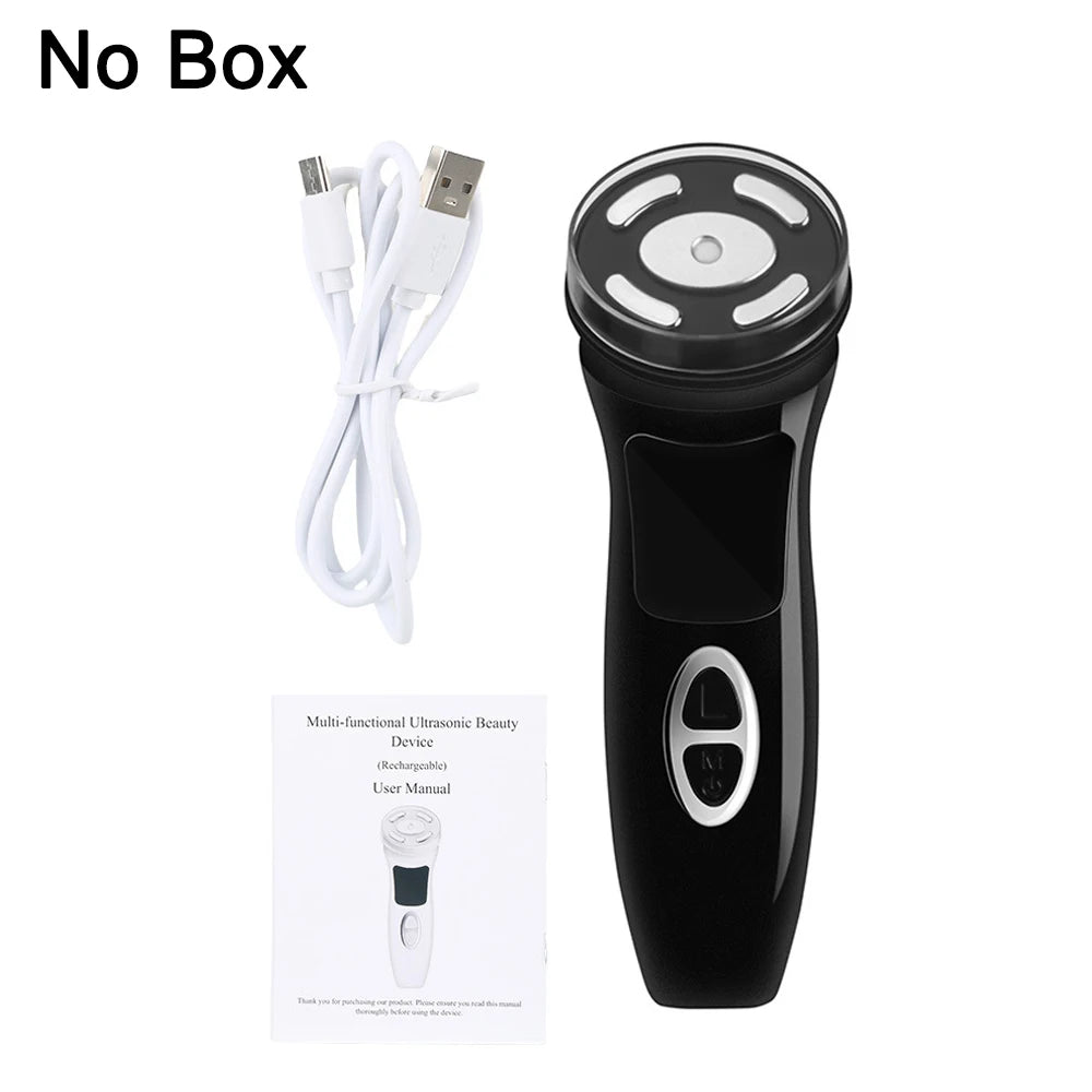 MINI HIFU 4th Generation Lifting Machine EMS Warm Ultrasound Facial Eye Massage Instrument Skin Firm Home Use Spa Beauty Devices