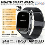 2026 New Nursing Grade Uric acid Blood lipids Smart Watch Men ECG+PPG Blood Pressure Heart Rate Bluetooth Call Health Smartwatch