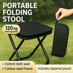 Portable Folding Fishing Chairs Lightweight Iron Alloy Frame Foldable Outdoor Camping Picnic Bench Handbag Compact Durable Stool