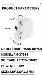 Hand dryer, fully automatic induction high-speed hand dryer, embedded in concealed wall cabinet, hand dryer combination cabinet