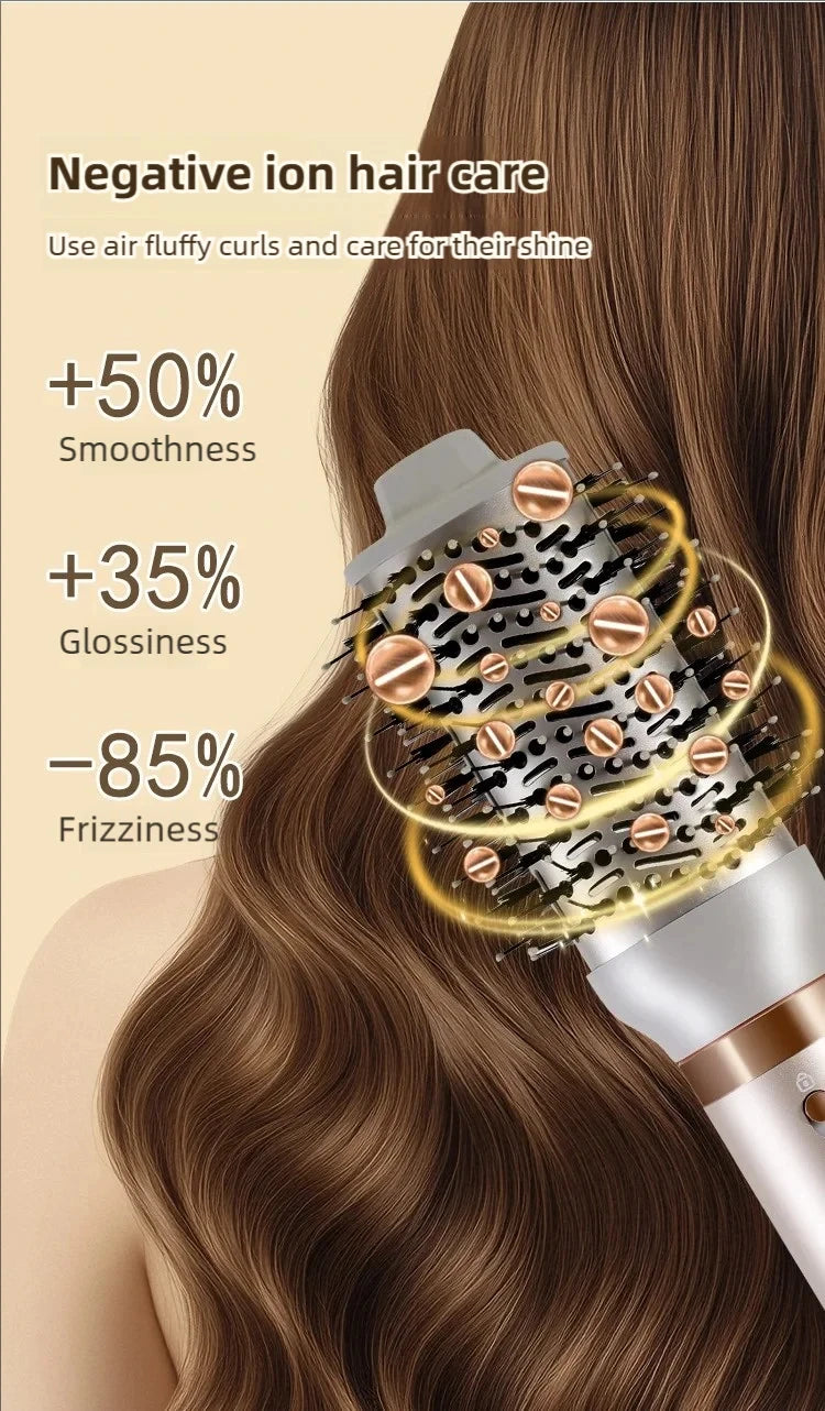 5 in 1 Handle Foldable Hair Dryer Portable Multifunctional Home Hair Dryer Negative Ion Hair Care Curling Iron Personal Styling