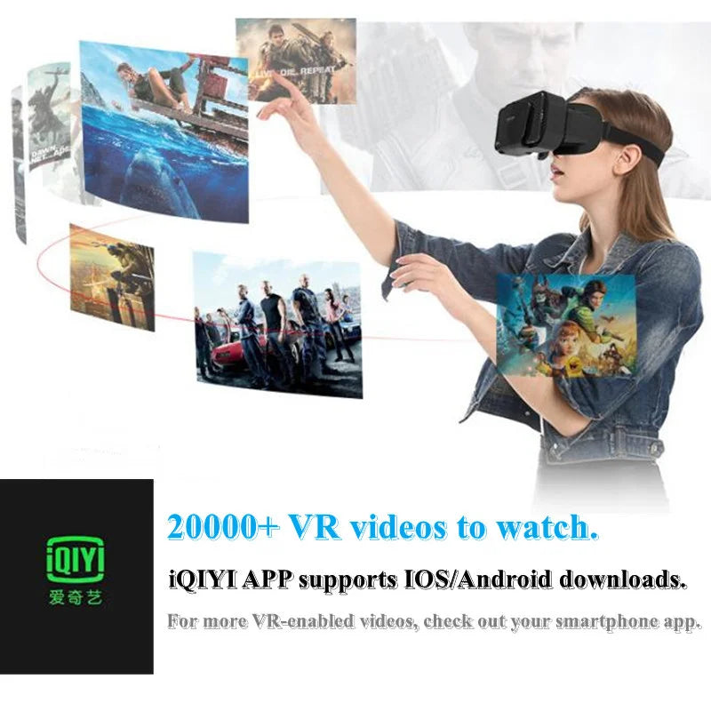 Shinecon VR Glasses 3D Headset Virtual Reality Device Helmet Goggles Lenses Mobile Smartphone Smart Phone Cell Realidade Viar VR