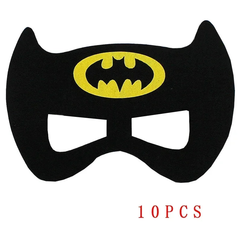 32/28/10 Pcs/Lot Superhero Mask Cosplay Christmas Halloween Kids Adult Carnival Party Props Children's Birthday Felt  Masquerade