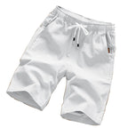 Summer Men'S Large Size Casual Shorts Beach Pants Running Sport Straight Short Pants Male Thin Sweatpant Leisure Loose Shorts