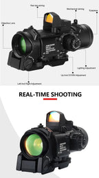 1x-4x Fixed Dual Purpose Scope With Mini Red Dot Scope Red Dot Sight Hunting Scopes