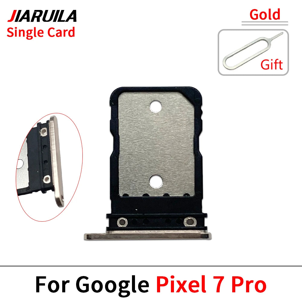SIM Card Holder For Google Pixel 7 7A 7 Pro SIM Single Card Tray Holder Drawer Phone Holder Adapter Tray Chip Slot Drawer Parts