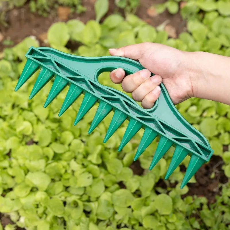 Hand Dibbler 12-Hole Fast Seeding Seed-in Soil Digger and Soil Spacer Planting Aids for Efficient Gardening Garden Seeder Tool