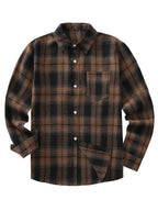 Euro Size Plaid Shirt Flannel Black Checkered Shirt Men Shirts Long Sleeve Button Down Chemise Homme Male Check Shirts