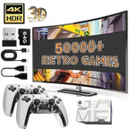 4K 64G Retro Game Console: M15 Game Stick with 40000+ Classic Arcade Games, Dual Wireless Controllers 2-Player TV System