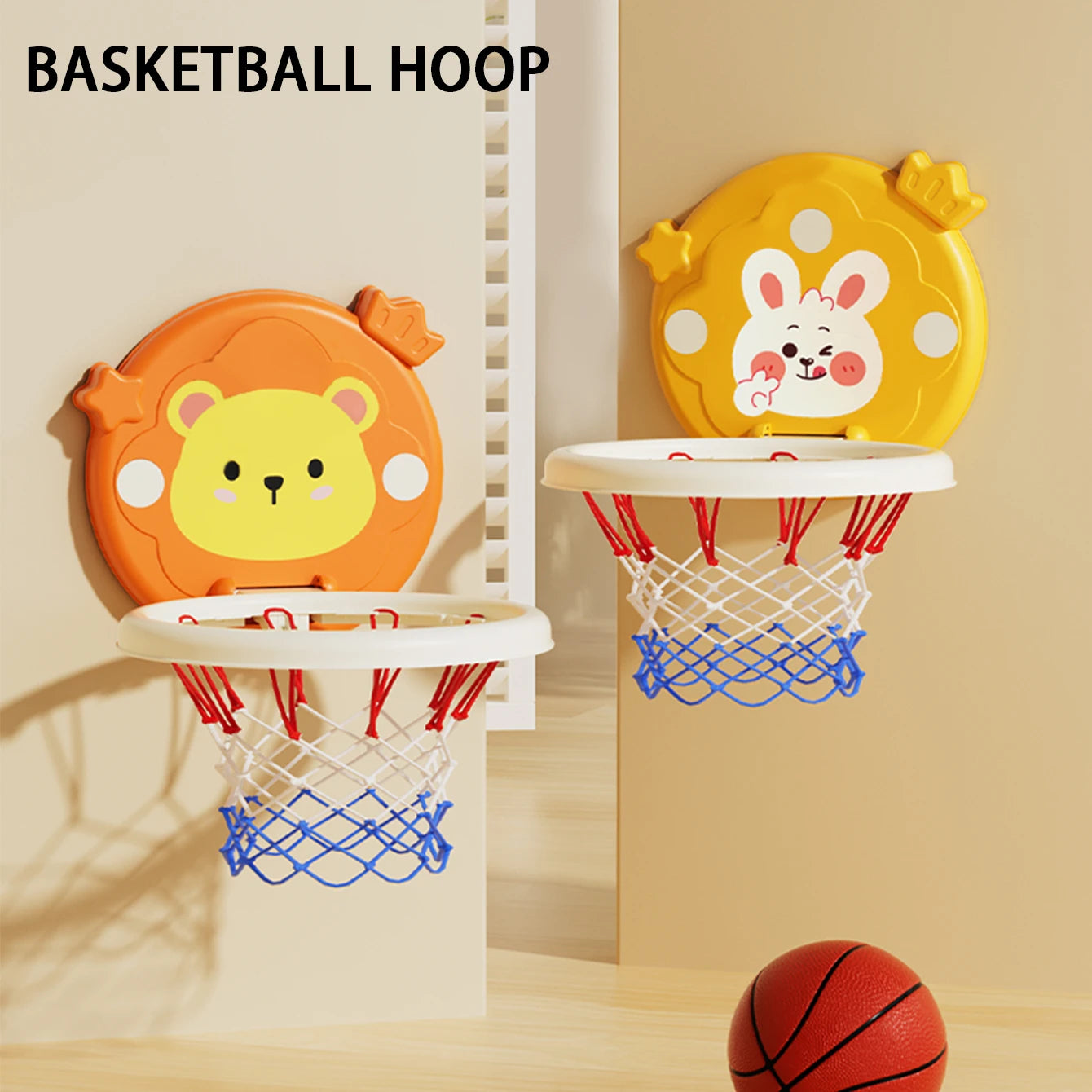 Children's basketball stands, indoor shooting balls, assemblable and foldable hanging toys Main image