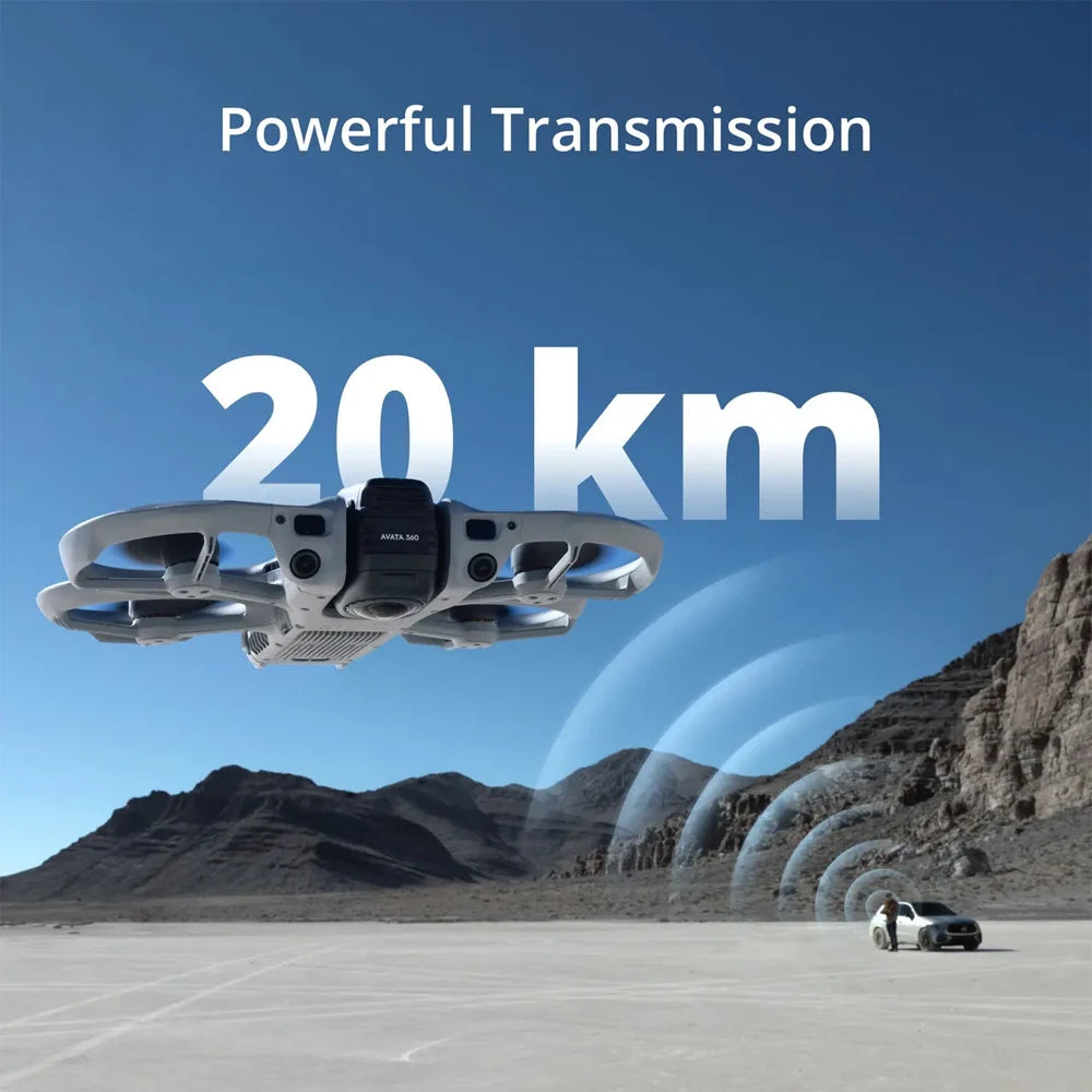 DJI Avata 360 Drone 1-Inch Sensor 8K HDR Panoramic Drone 4K Single Lens Mode 20km Range 4G Enhanced Transmission FPV Quadcopter Avata 360