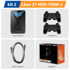 JMachen Hyper Base Lbox Retro Game Console for PS4/PS3/Switch/PS2/Wii/WiiU/PS1 Launchbox 2TB Gaming HDD with 4200+ PC/3D Games